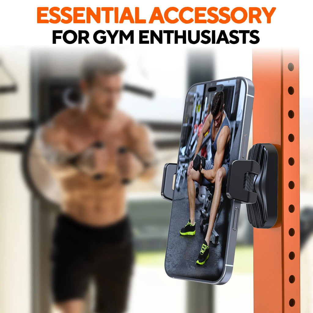 Magnetischer Handyhalter für das Gym 360°, N52 Magnete, Content & Training