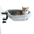 LEVITA DeskNest™ Fold – Homeoffice Katzenbett grau, faltbar waschbar Katzenbett für Schreibtische