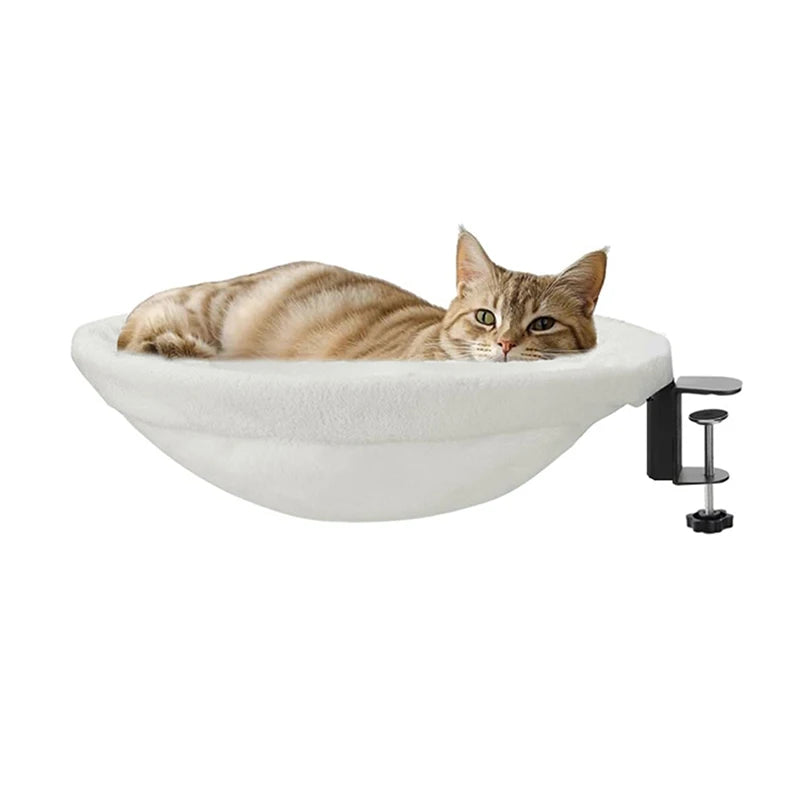 LEVITA DeskNest™ – Homeoffice Katzenbett weiß, Katzenbett für Schreibtische