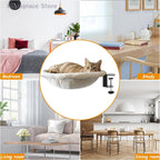 LEVITA DeskNest™ – Homeoffice Katzenbett weiß, Katzenbett für Schreibtische